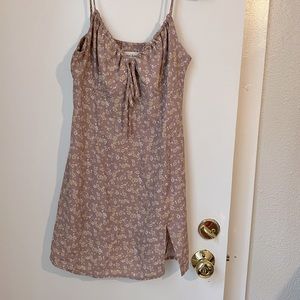 Winds of change boutique mini purple floral dress